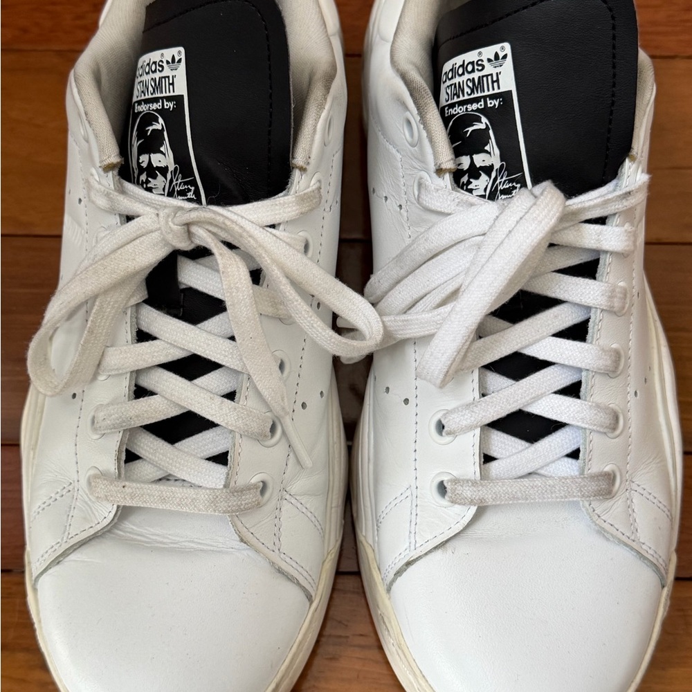 Adidas Stan Smith White and Black Sneakers